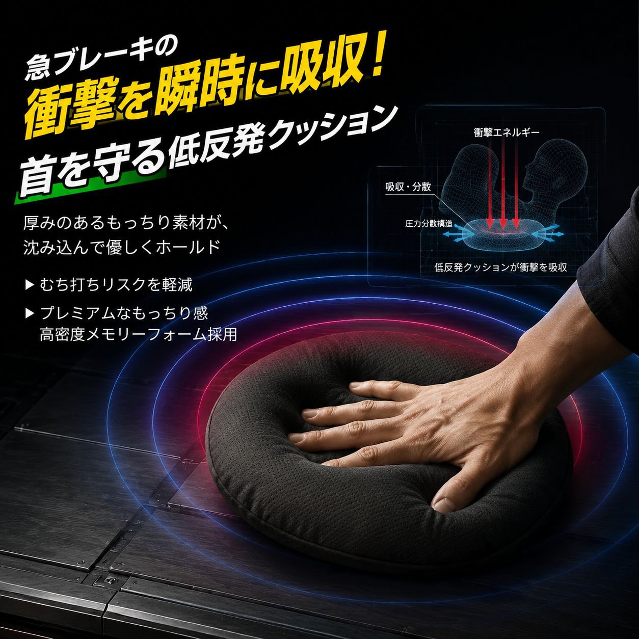 車用ヘッドレスト 吸湿通気性 クッション スエードネックピロー