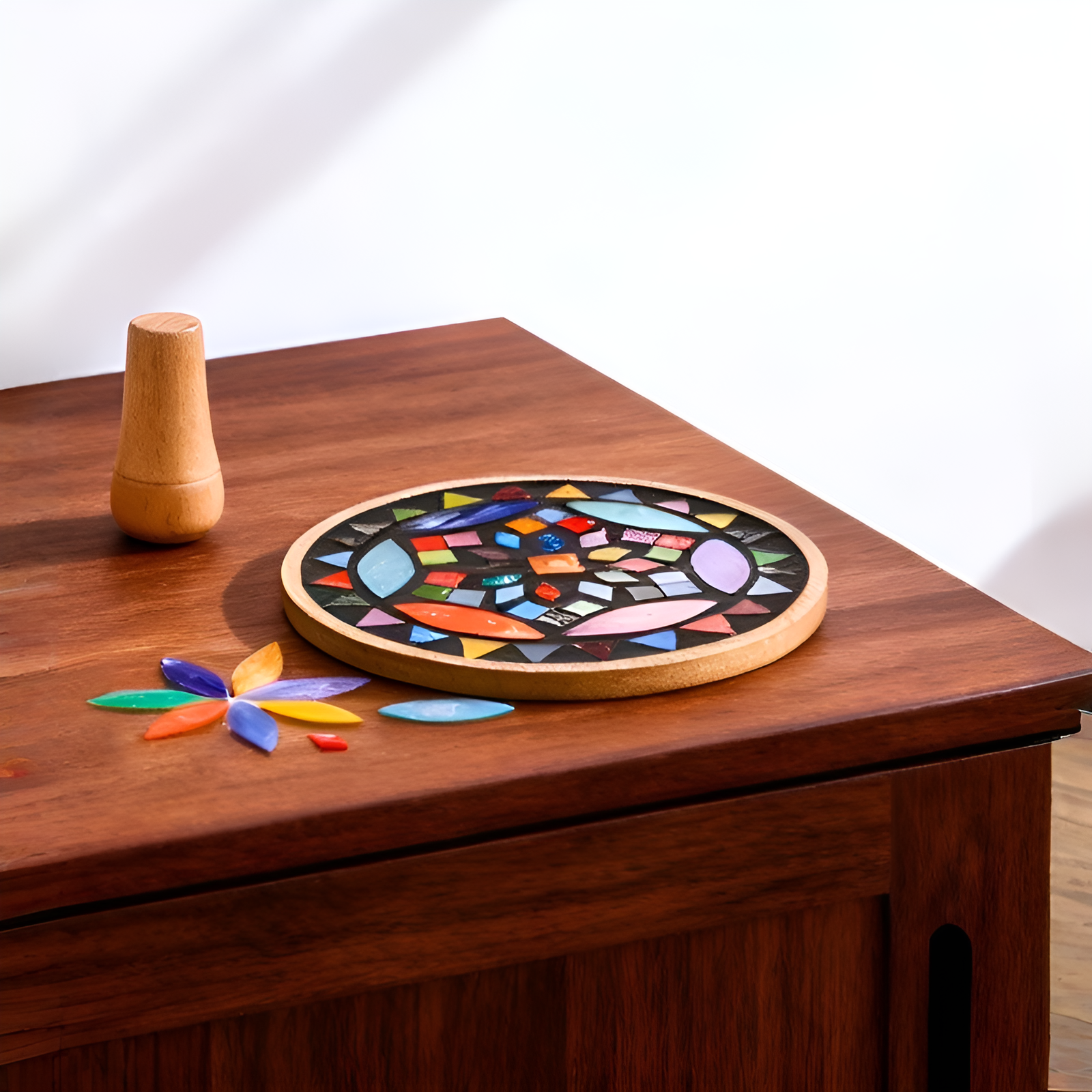 Mosaic Mica Coaster 