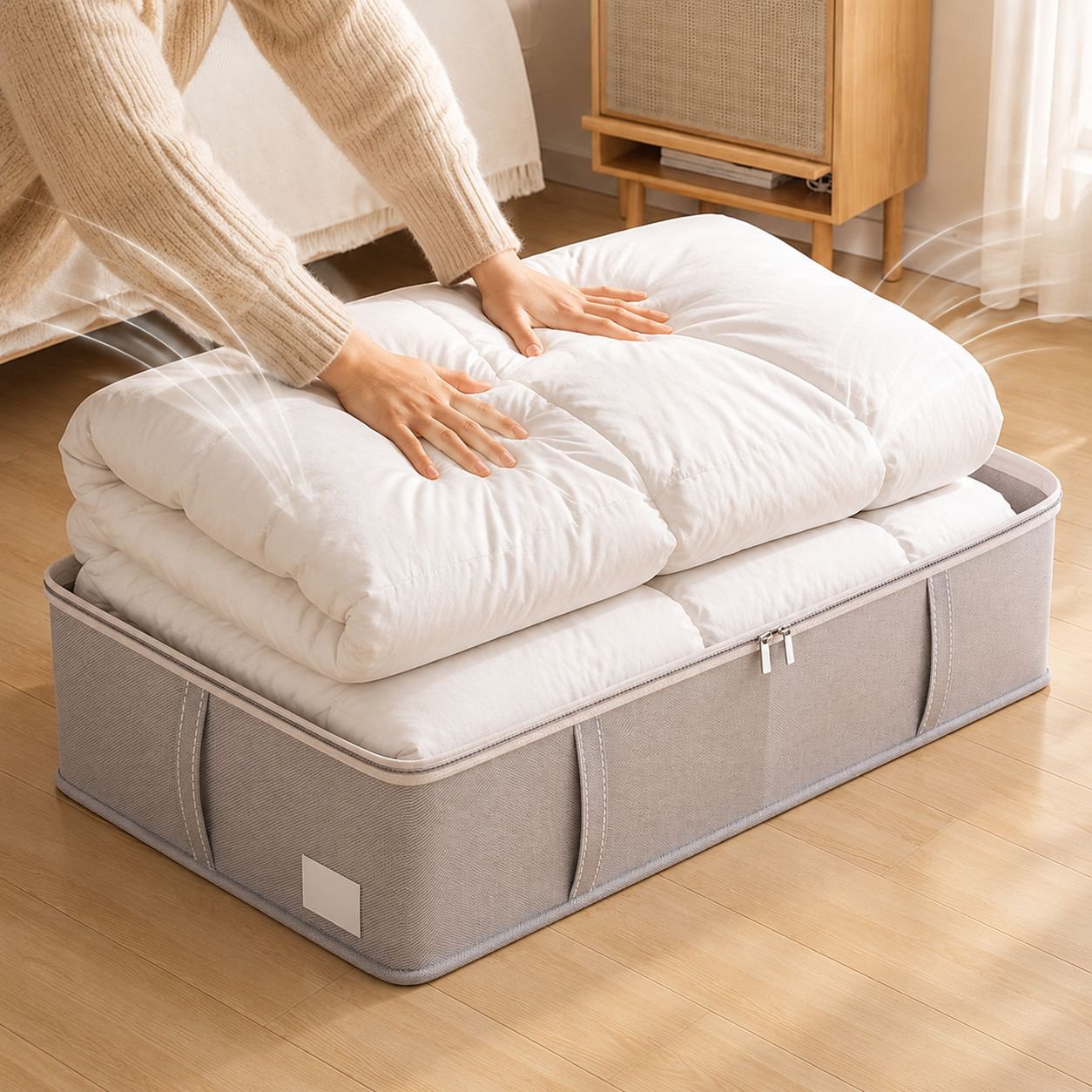 Seasonal Clothes Storage Box Quilt Duvet Jacket Organizer