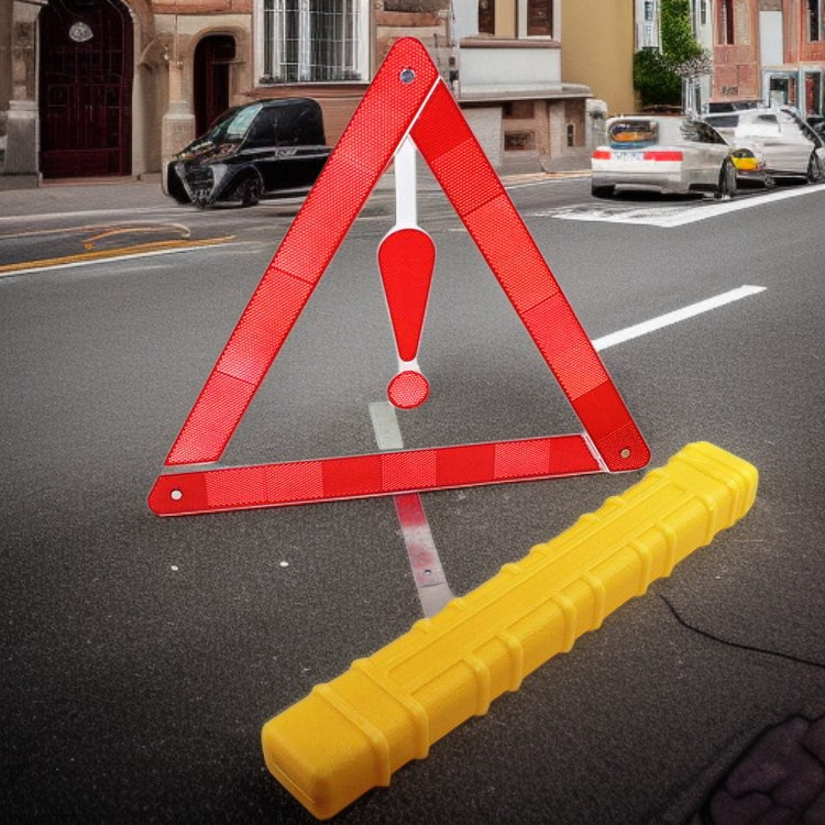 Driver receiving frame warning alert on display