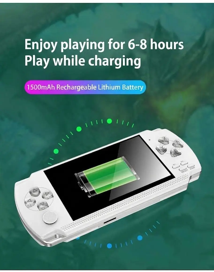 HD handheld game device perfect for travel and gaming