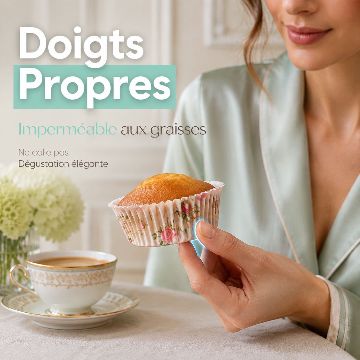 Mini moule à gâteau avec crème fouettée