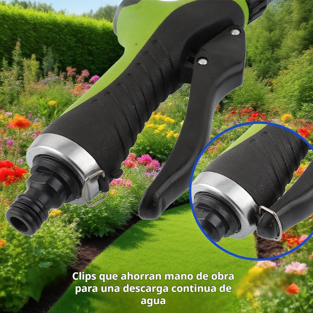 Pulverizador de riego con tubo de aluminio corto para jardín