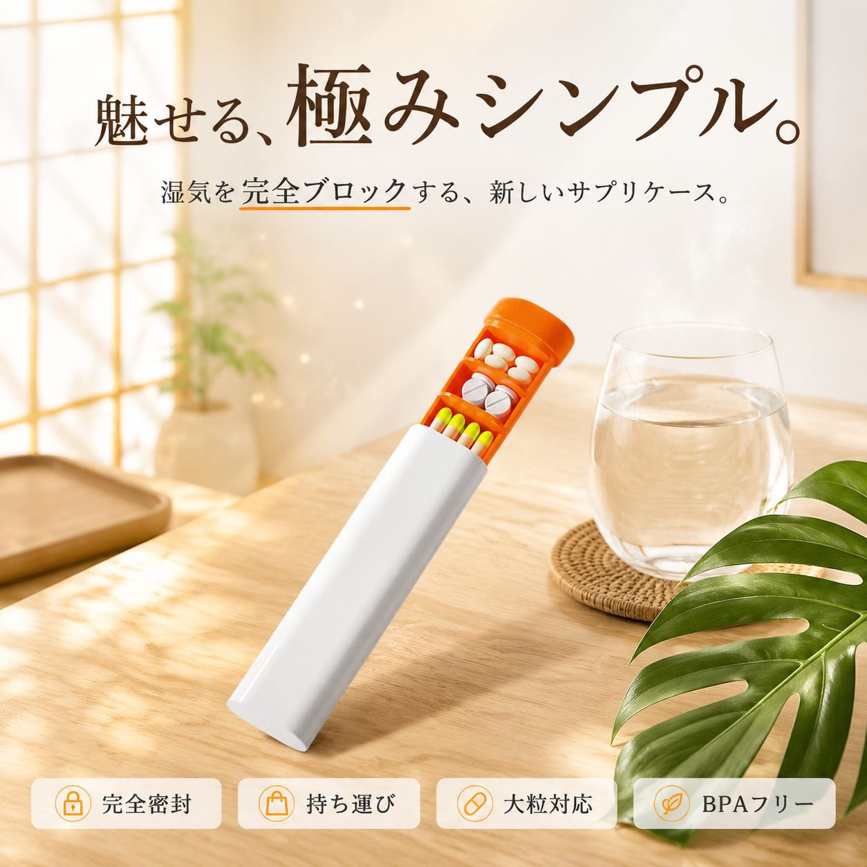 携帯用7日間ピルケース 大容量家庭用薬収納ボックス