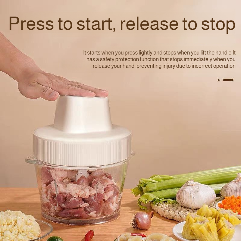 Hachoir à viande multifonction électrique domestique automatique 2L