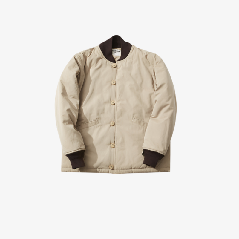 ベースボールカラー中綿ジャケットM43 メンズ前面画像