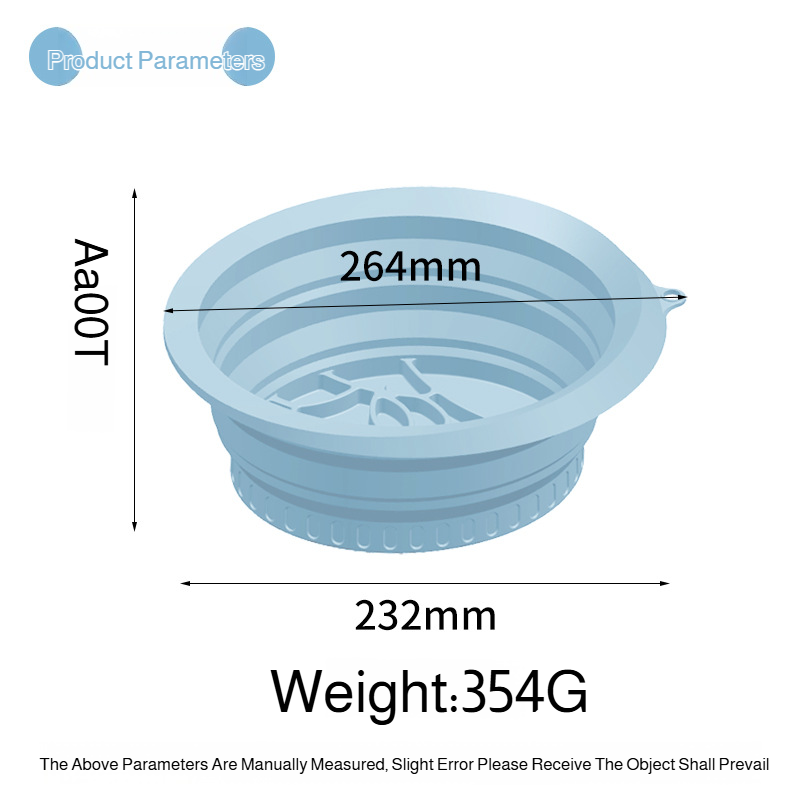Portable Washbasin Washbasin Folding Silicone Outdoor Household