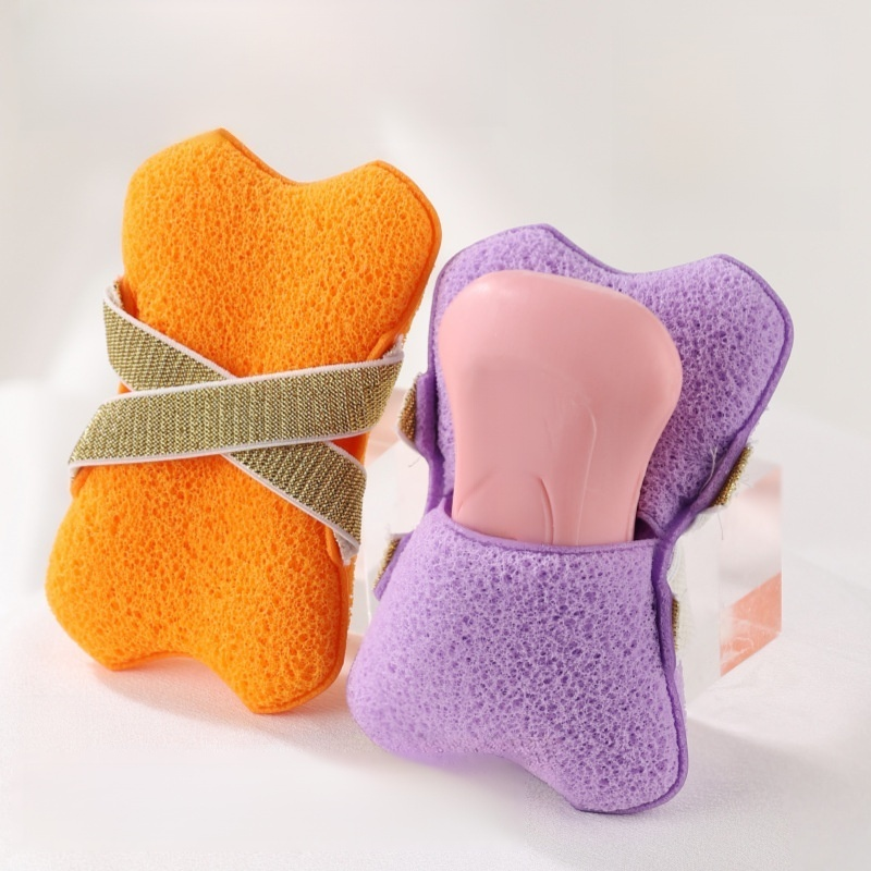 Double Ribbon Bath Soap Sponge