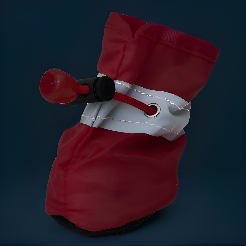 방수 반사 강아지 신발, 부드러운 미끄럼 방지 애완동물 신발