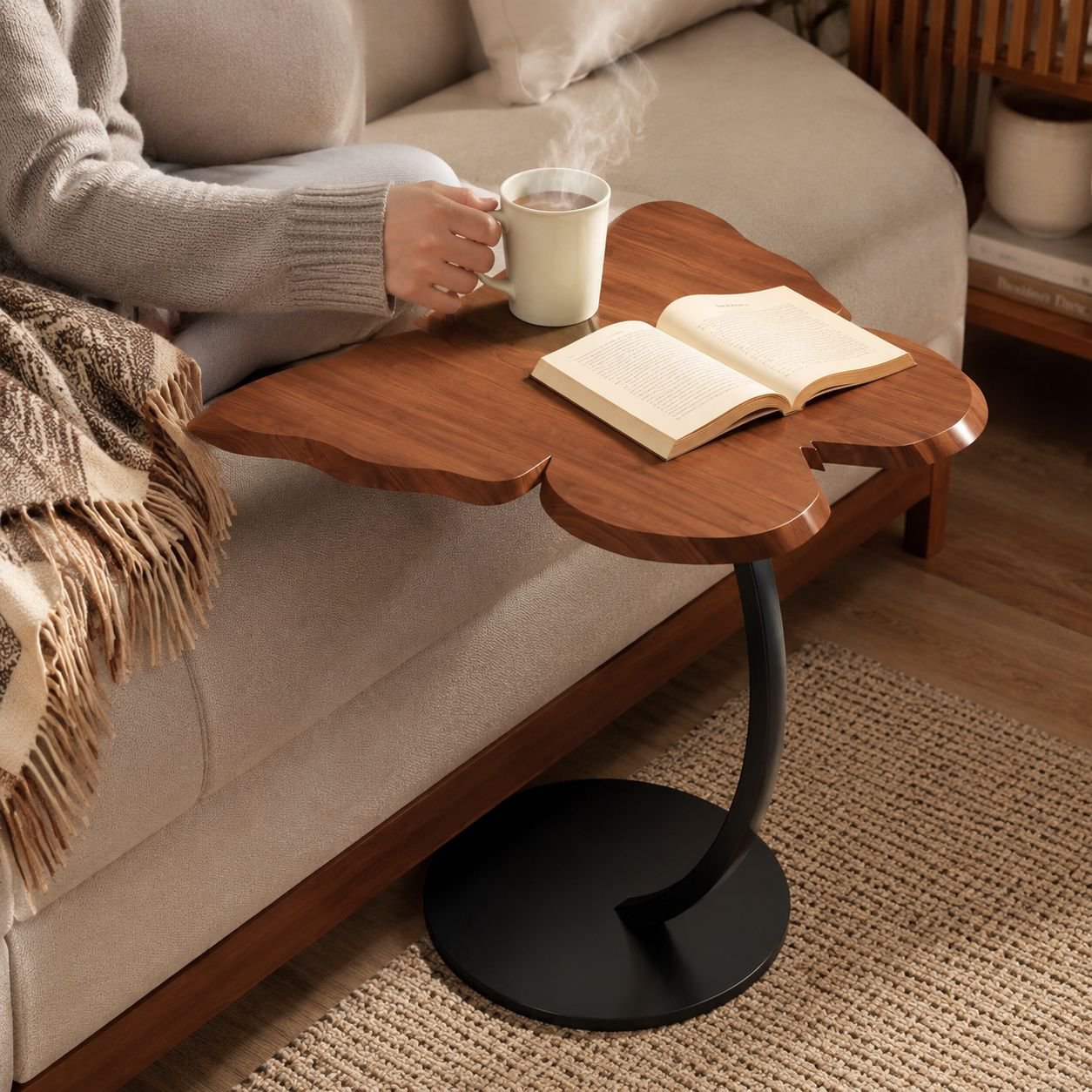 Small Multi-color Butterfly Side Table for Bedroom and Living Room