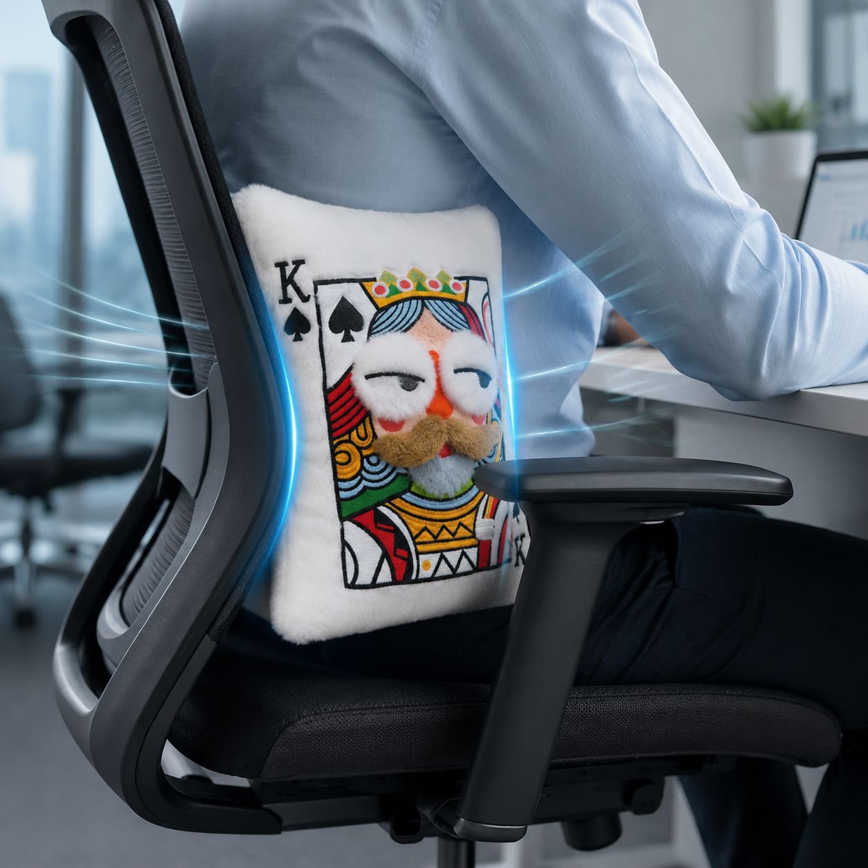 Plush embroidered playing card pillow/cushion - high-value, fun, and a great gift for friends and be