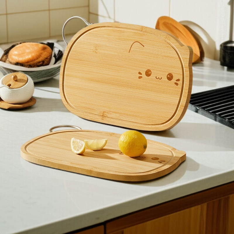 곰팡이 방지 기능이 적용된 귀여운 고양이 도마