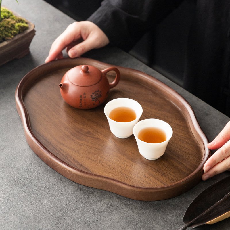  대나무 중식 다과 트레이