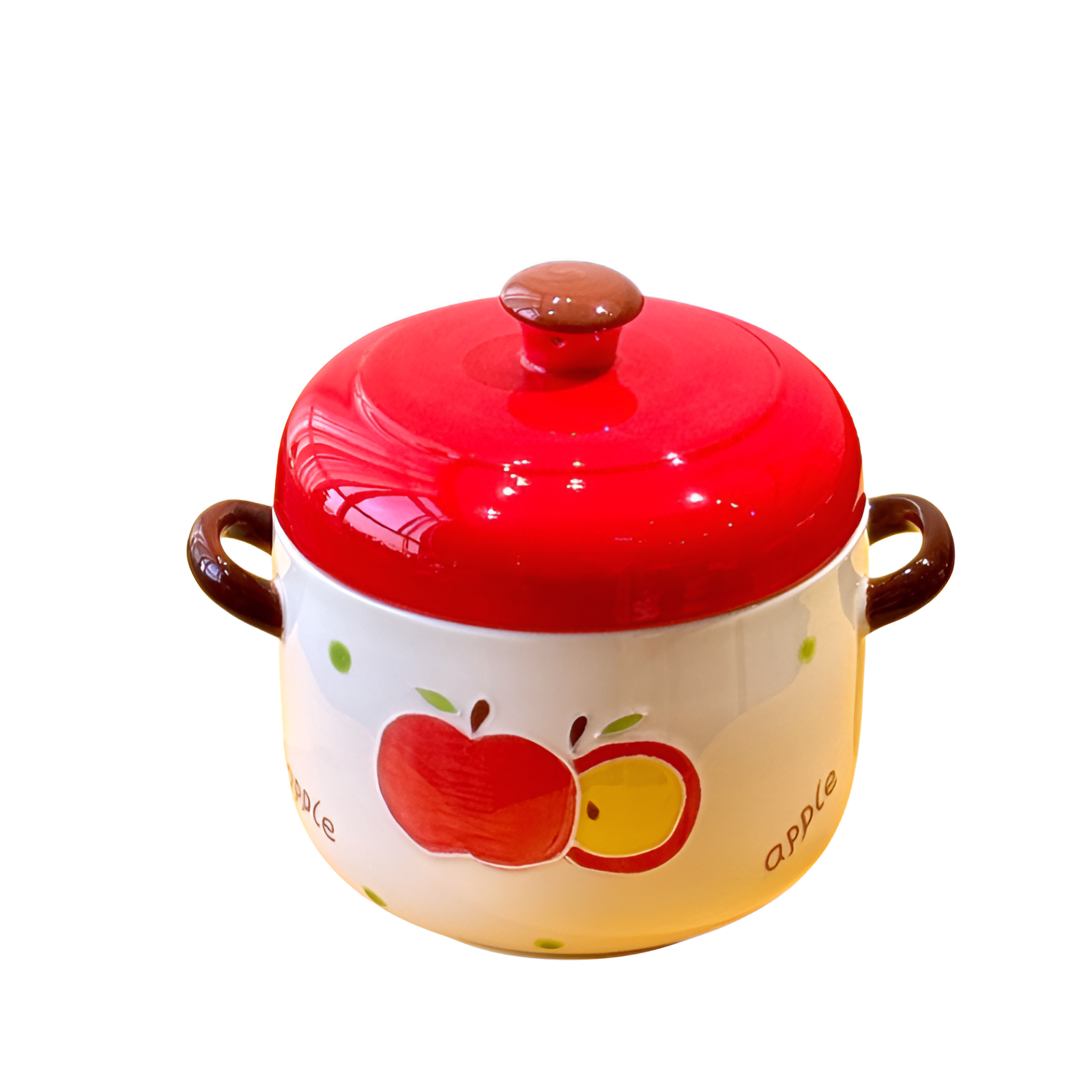 Cocotte en céramique à double couvercle pour ragoût