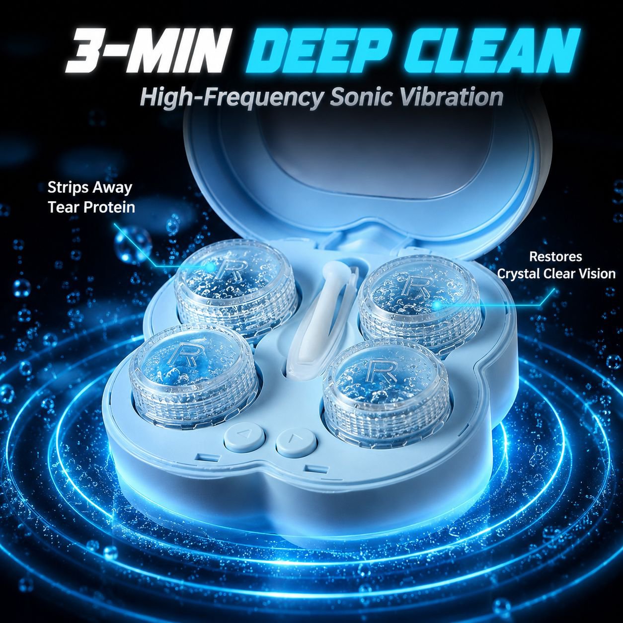 Ultrasonic Contact Lens Cleaner