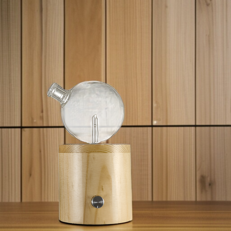 カラフルLEDライト搭載アロマディフューザーの室内設置例