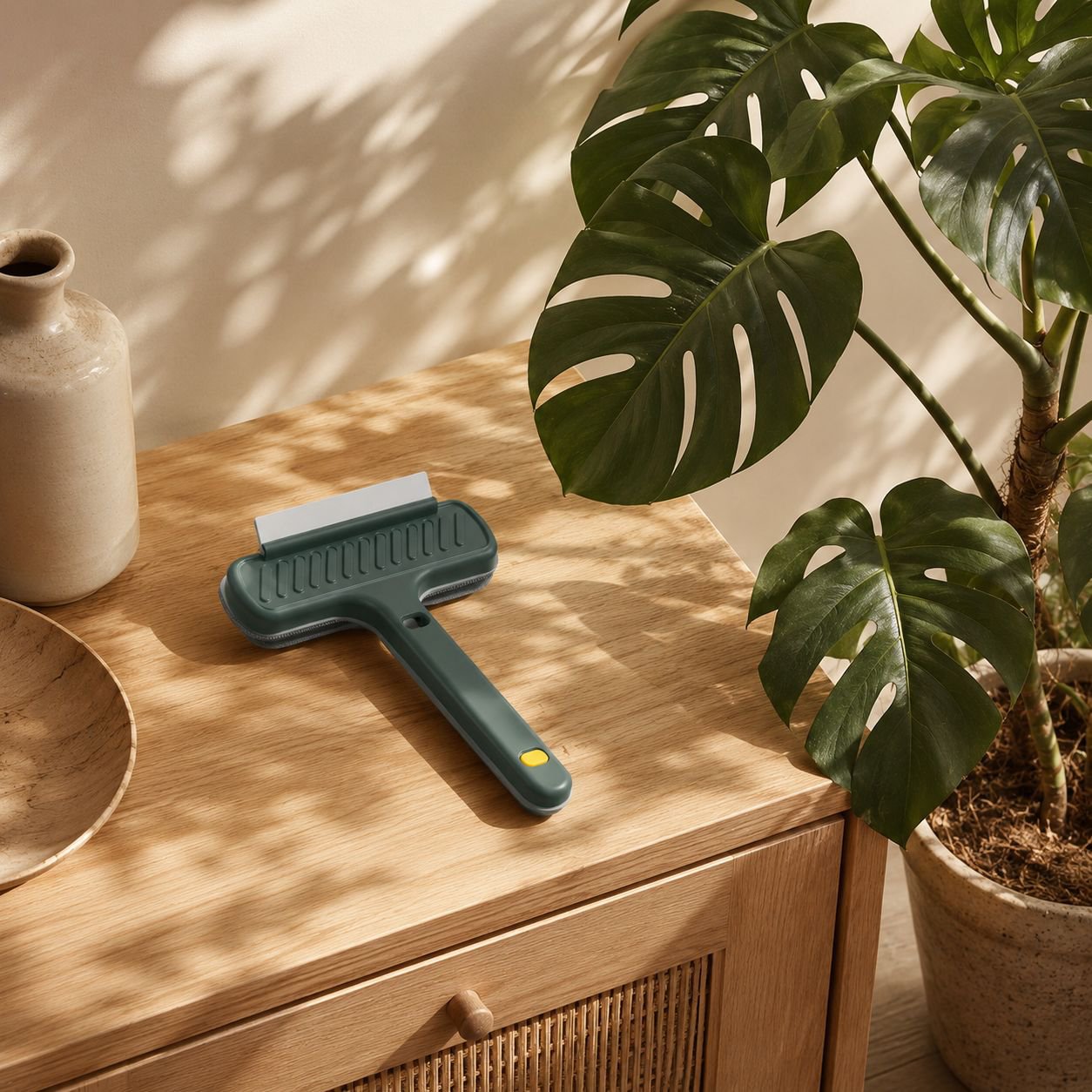 All-in-one screen cleaning brush for multiple devices