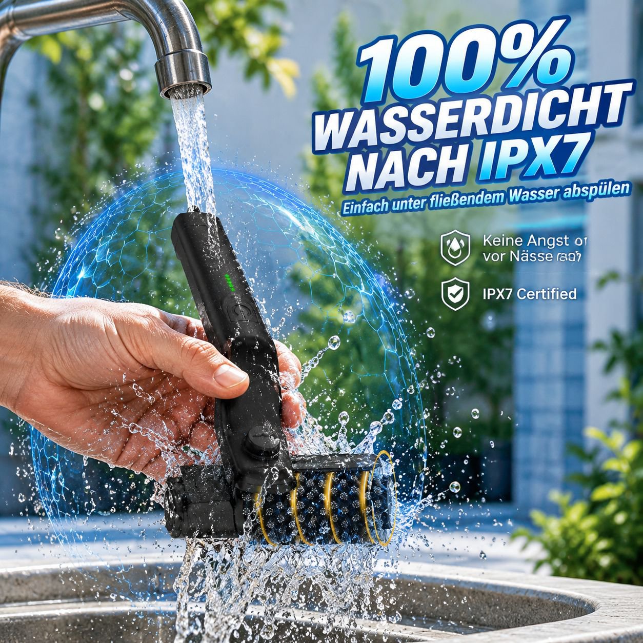 Effiziente elektrische Grillreinigungsbürste für Ölflecken
