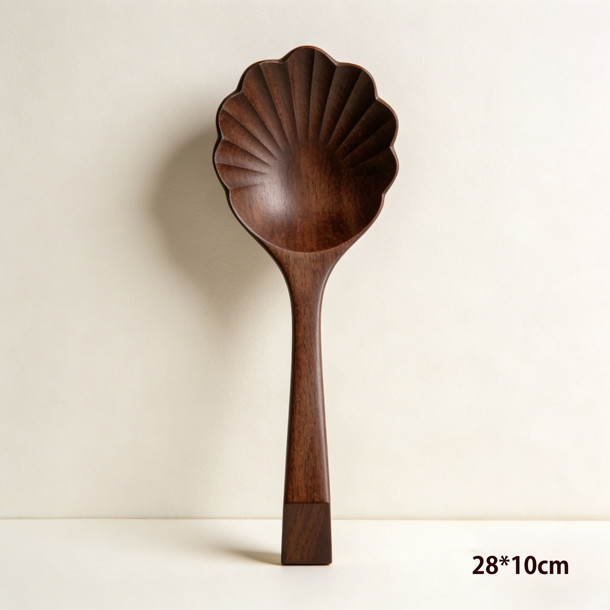 3개 세트로 구성된 나무 수프 스푼