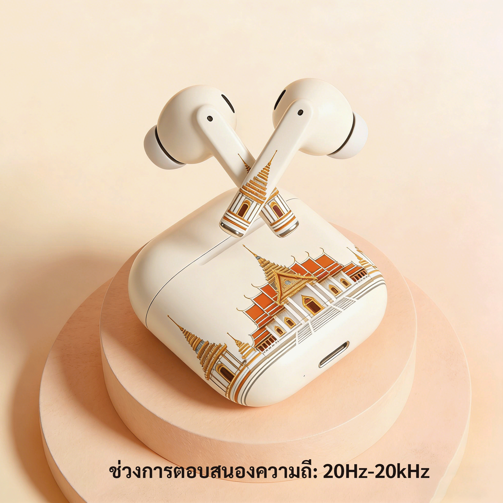ดีไซน์หูฟังบลูทูธที่สวยงาม