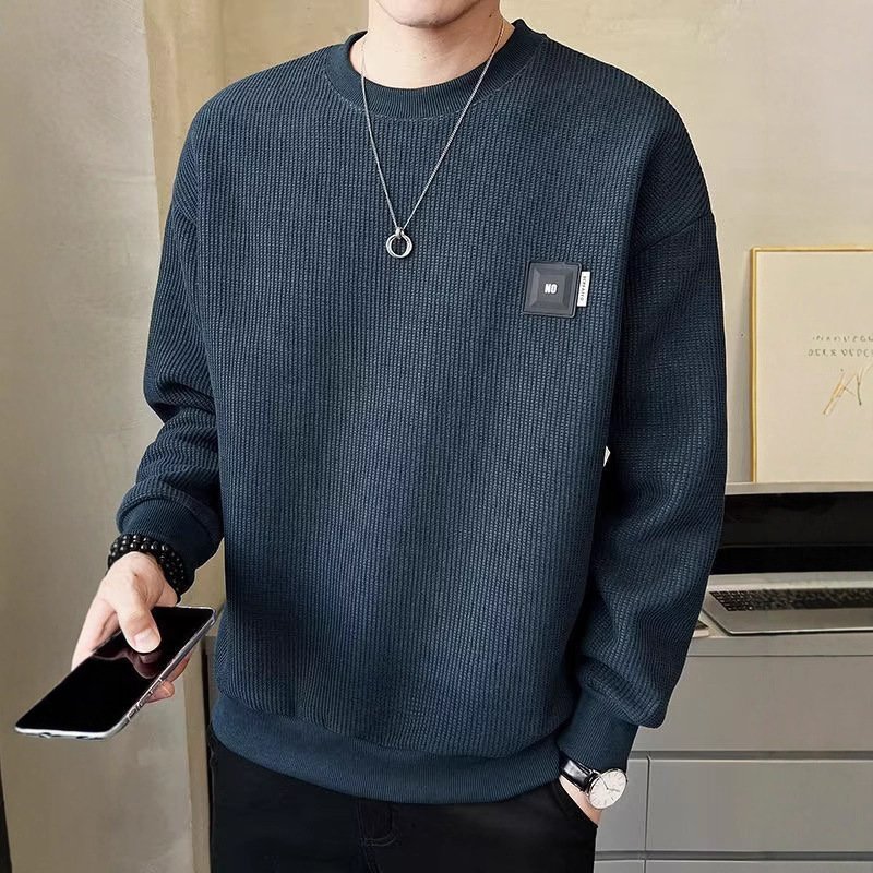 メンズ クルーネック トレーナー 長袖 Tシャツ 春秋 ロンT インナー トップス