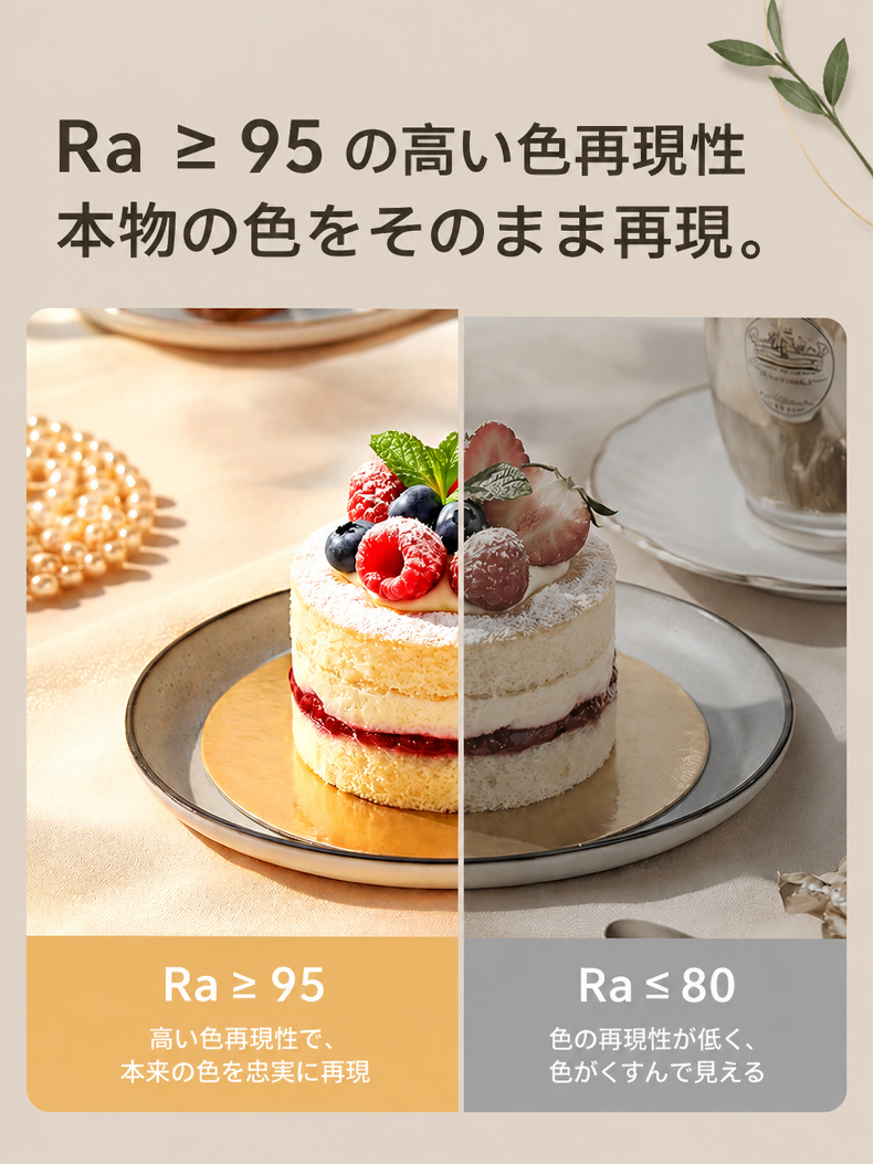 JMYセルフィーライトの3色温度モード切り替えイメージ