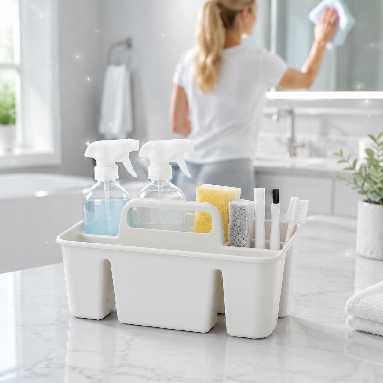 Portable cleaning storage basket, household divider, sundrying basket, desktop storage bin, desktop 