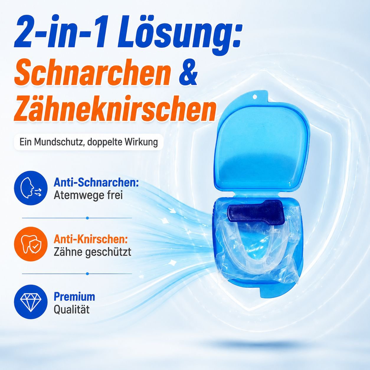 1+1 Anti-Zähneknirschen Mundschutz Set