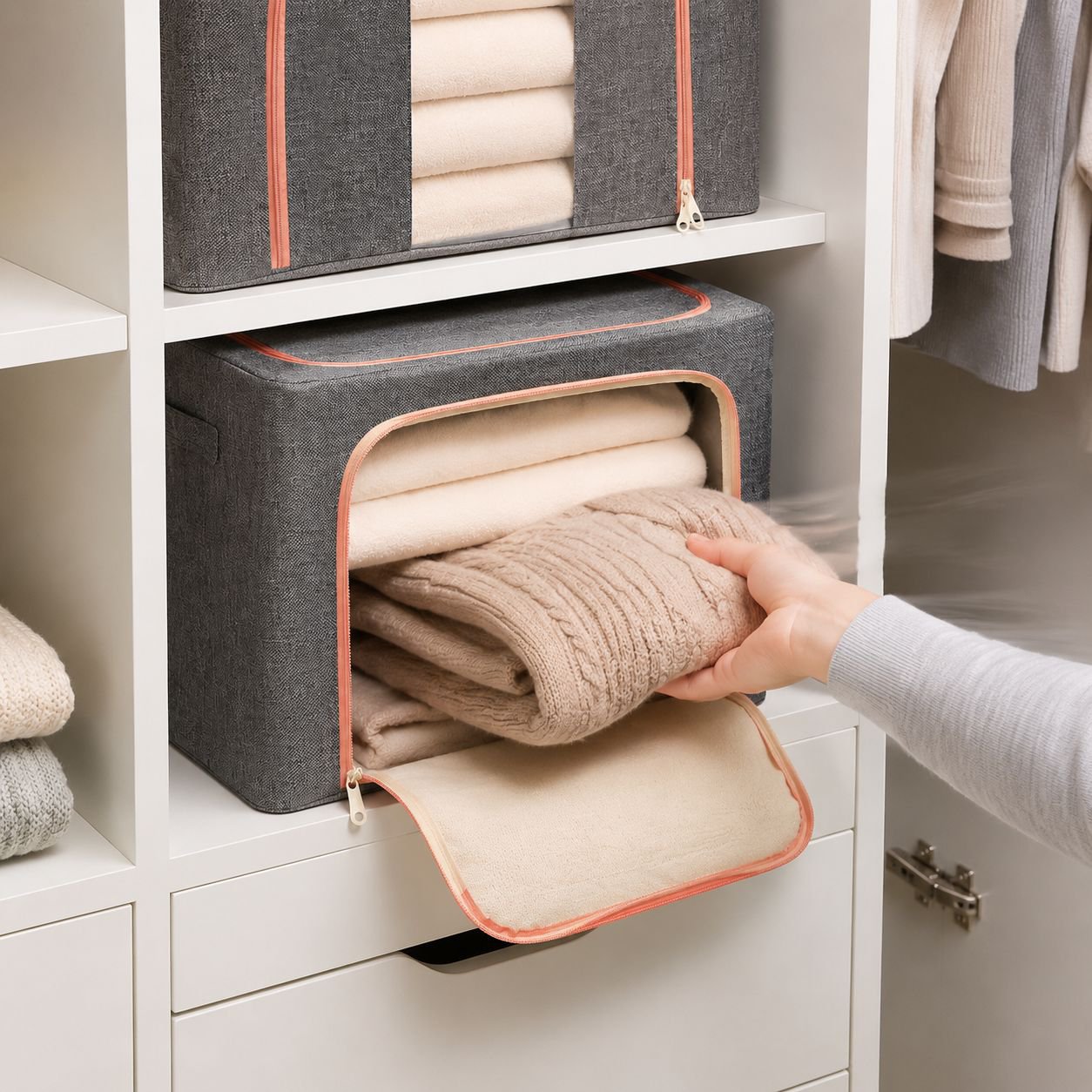 Eco-friendly household storage box with sturdy handles