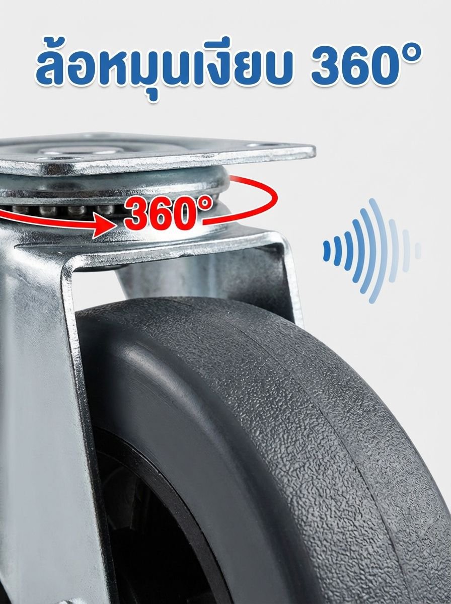 โครงสร้างรถเข็นขนของแข็งแรง ทนทาน