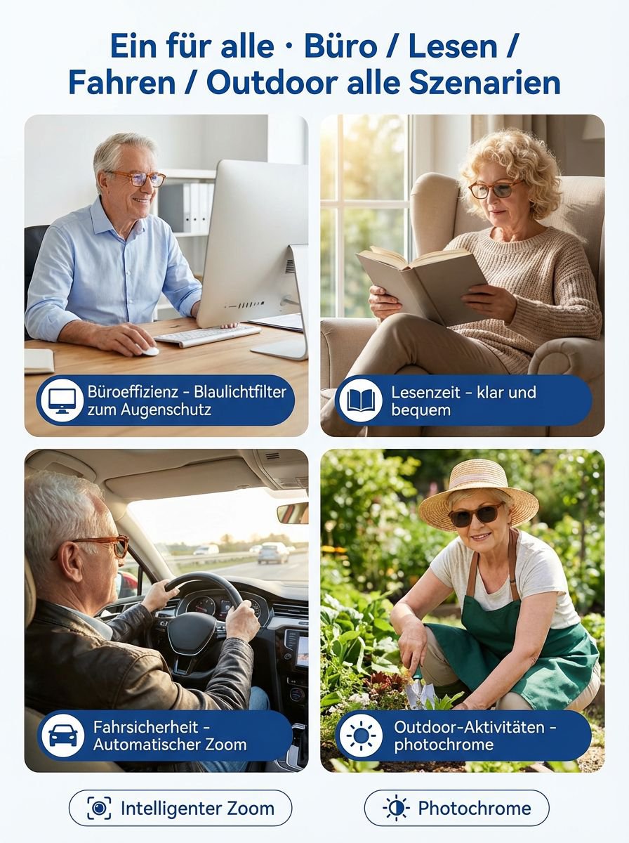 Die intelligente Brille mit Autofokus, entwickelt von einer jahrhundertalten Brillenmanufaktur!