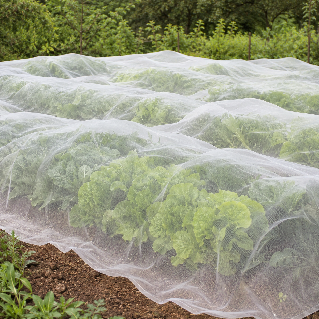 Schutznetz für Gewächshaus und Garten