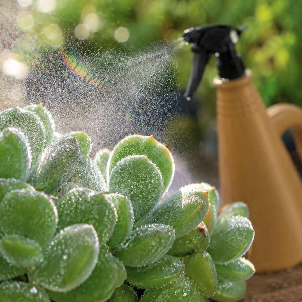 Easy-to-use hand pressure spray bottle for gardening