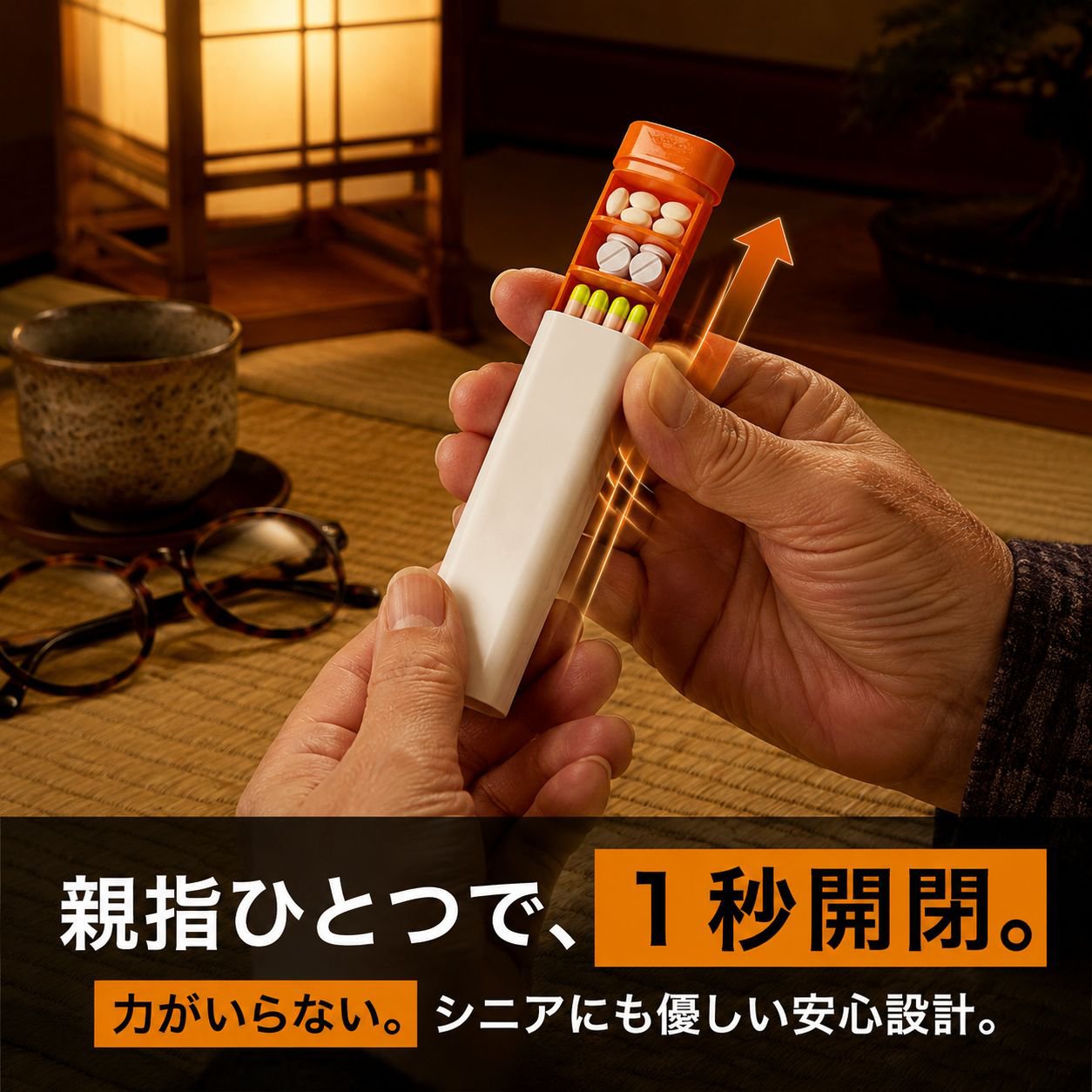 携帯用7日間ピルケース 大容量家庭用薬収納ボックス