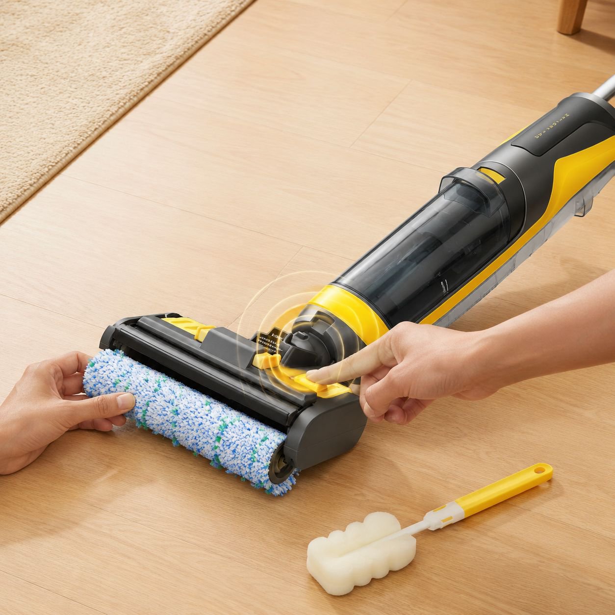 Ergonomic handheld vacuum with strong suction power