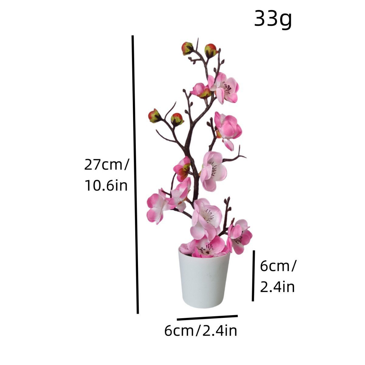 인조 매화 분재 장식