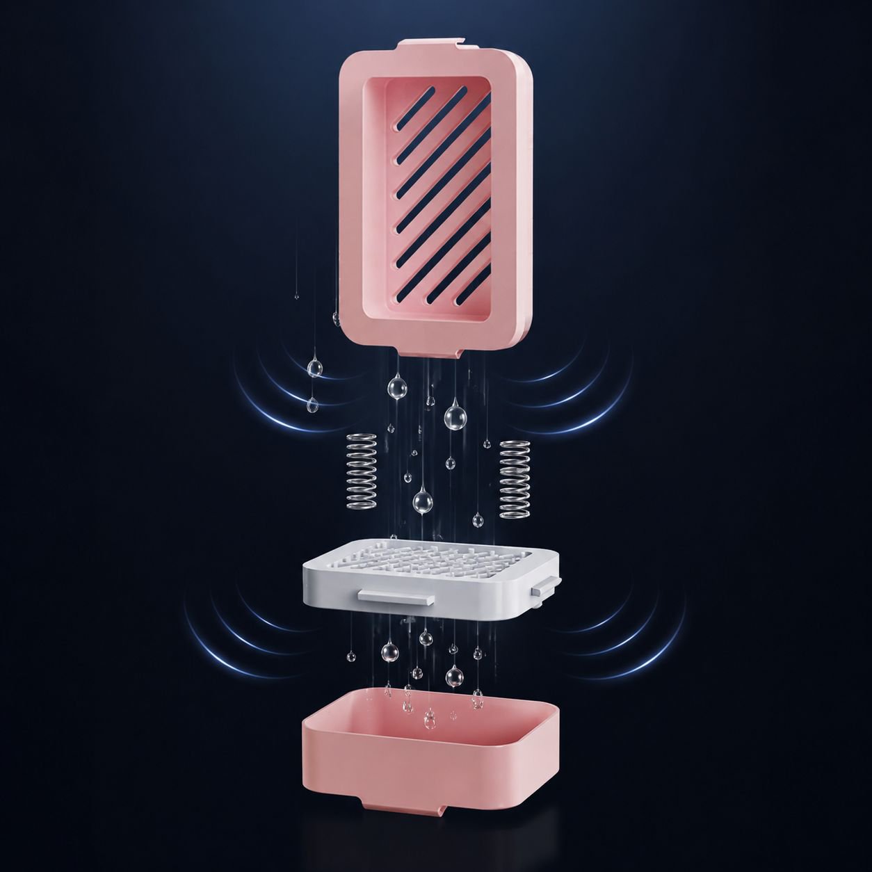 Long-lasting elastic mesh soap container