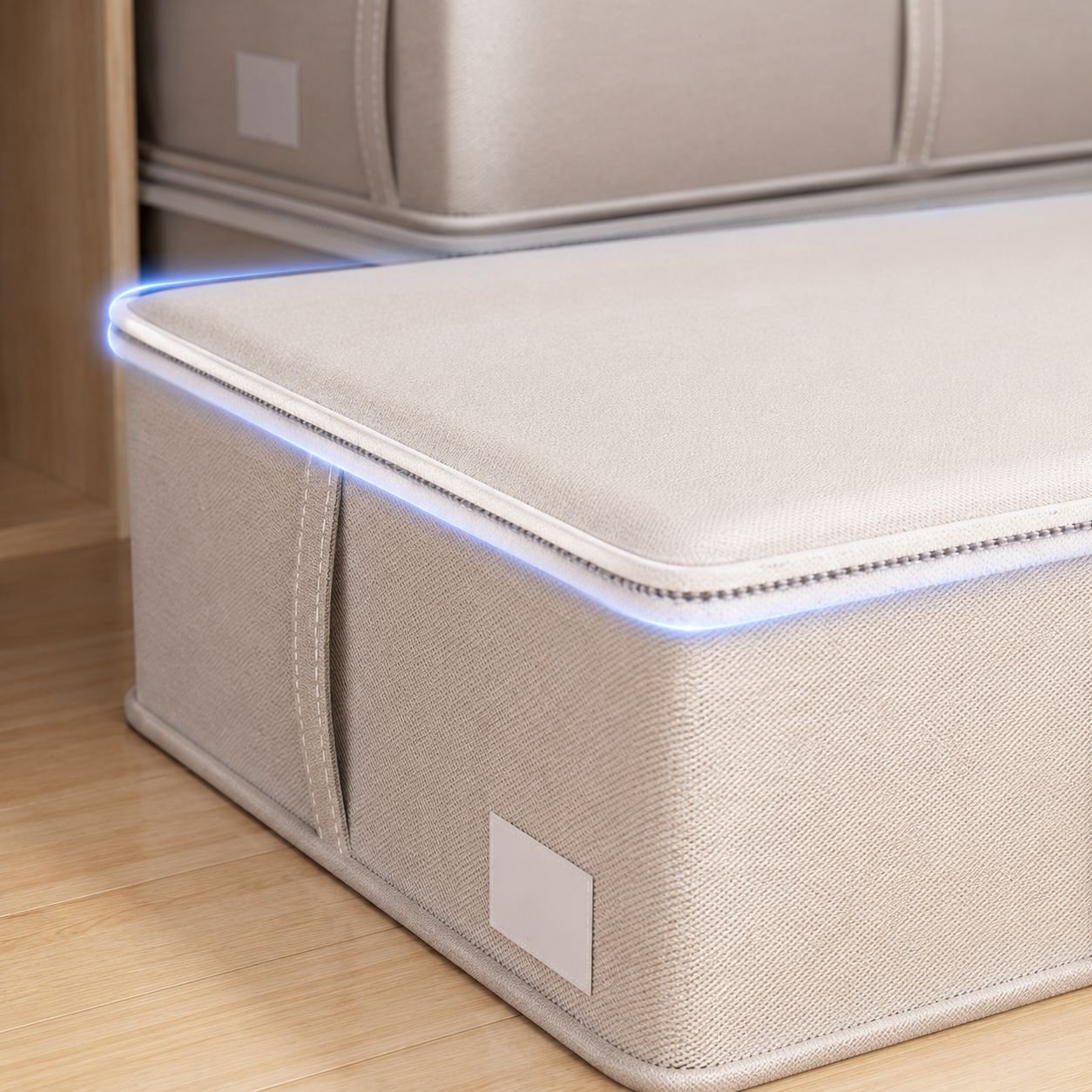 Clear window storage box for easy identification