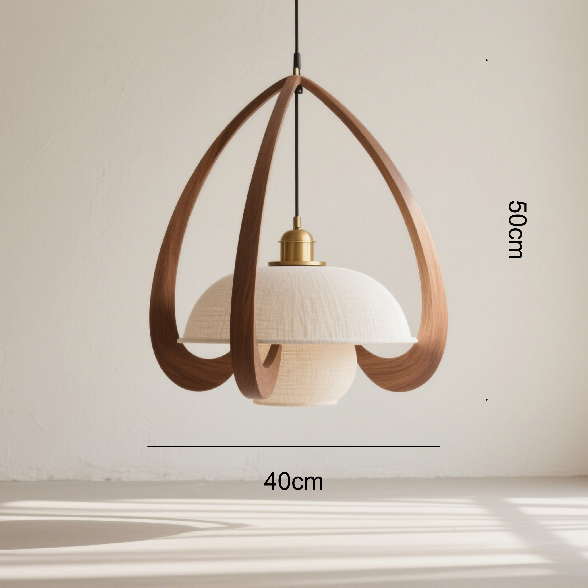 โคมไฟแขวนเพดานไม้ดีไซน์ทันสมัยสำหรับตกแต่งบ้าน