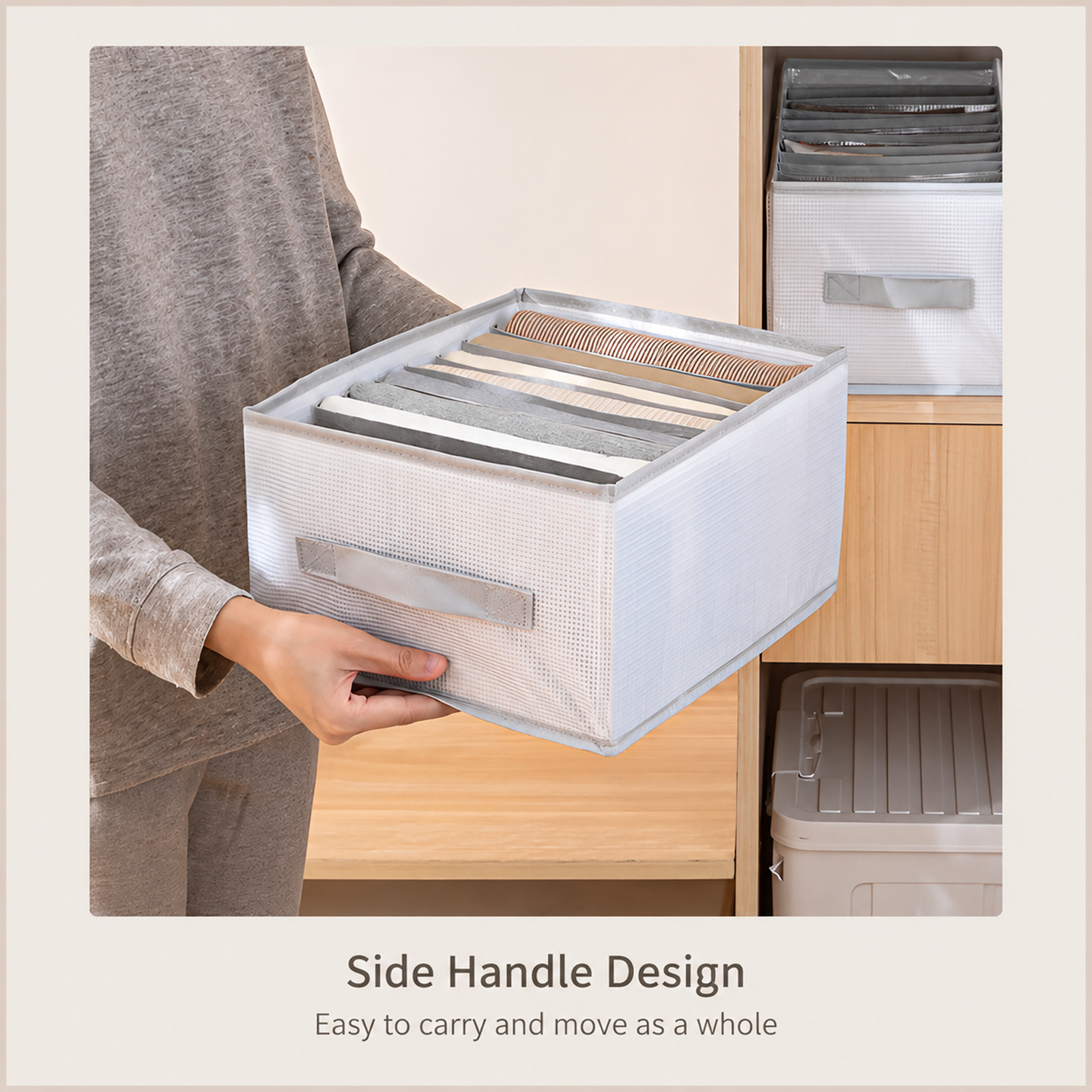 Washable Eight-Section Drawer Organiser