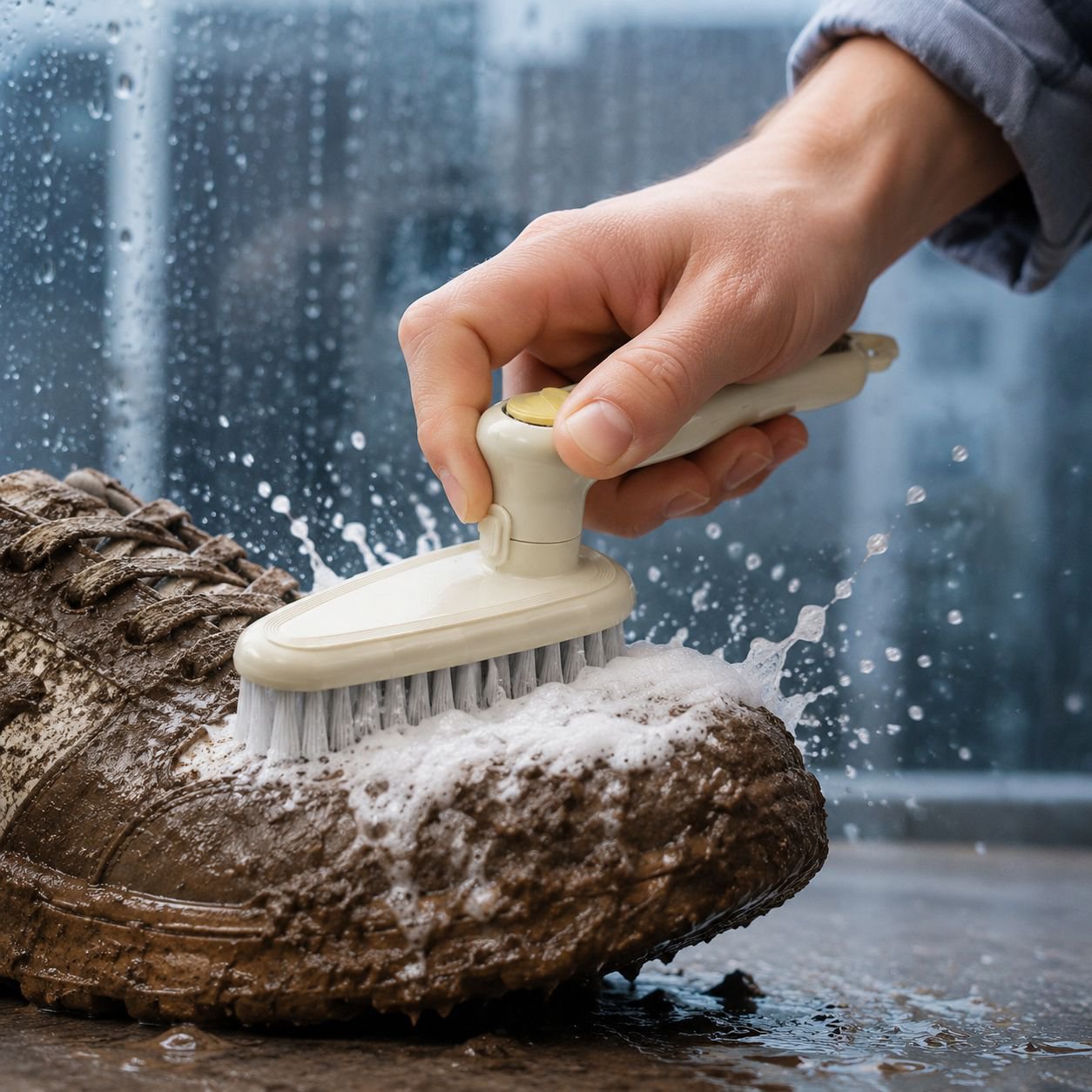 Household 2-in-1 Encrypted Stain Remover Brush