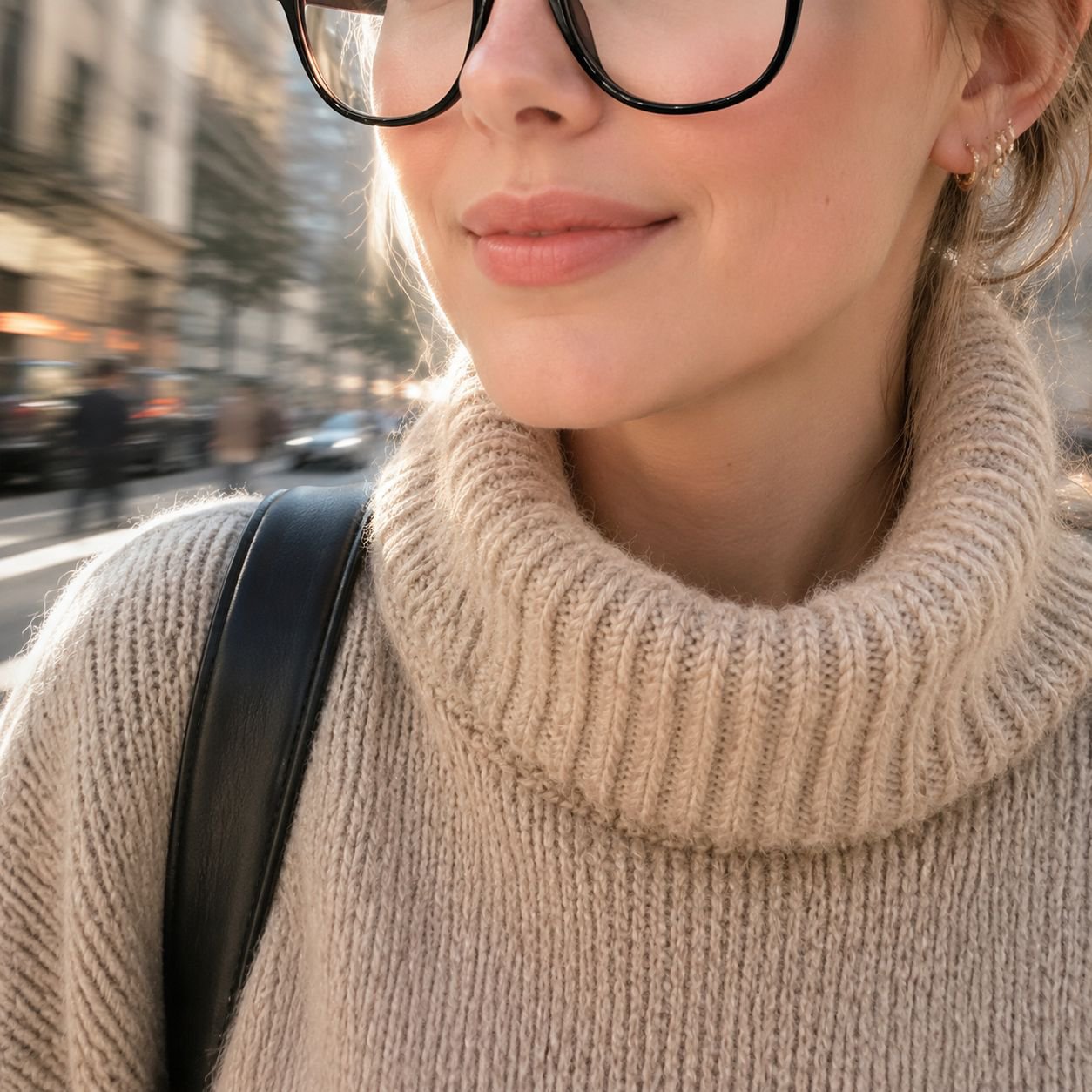 Großformatige Brille aus TR-Material mit Blaulichtfilter