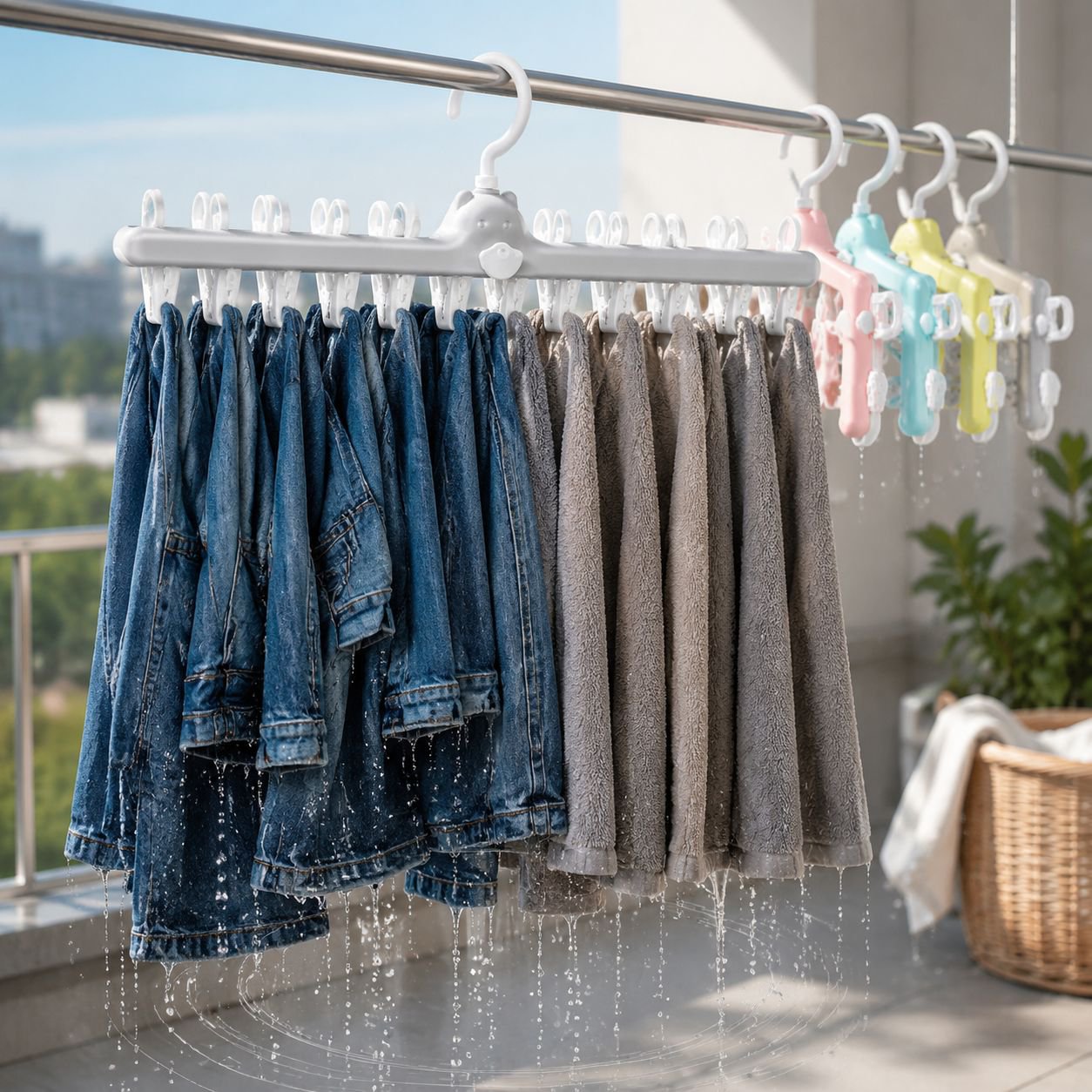 Household multifunctional drying sock clamps