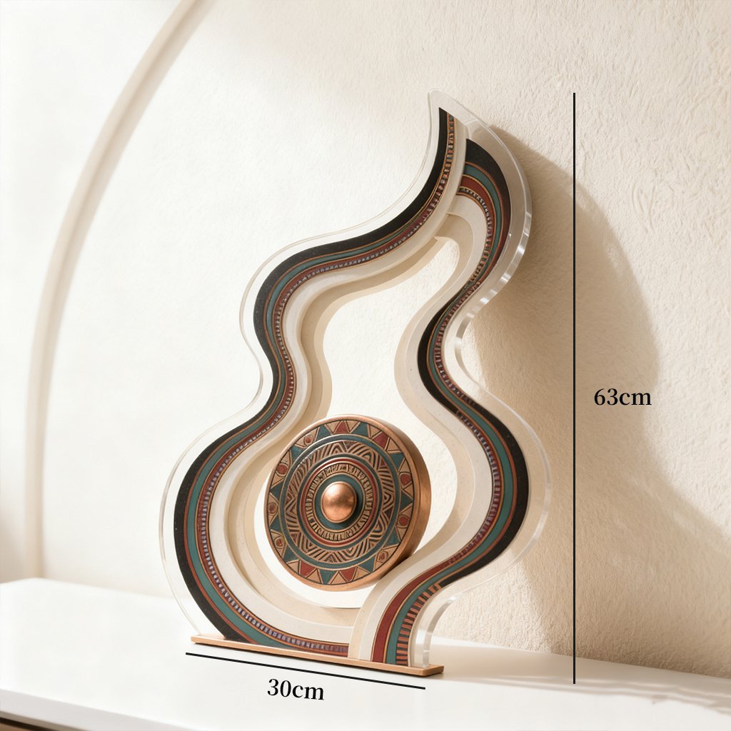 독특한 디자인의 데스크탑 장식품 전체 모습