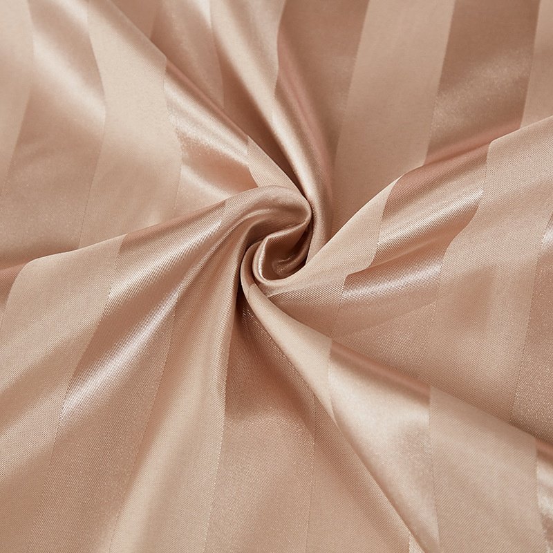 Three piece set of silk satin bed sheets
