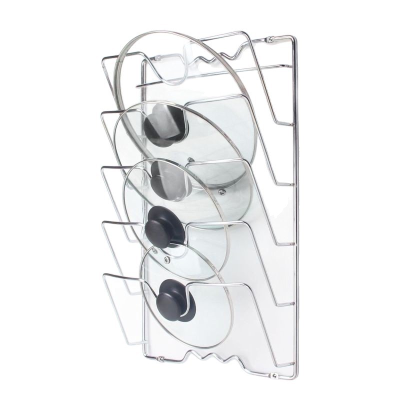 Wandmontierte Aufbewahrung für Topfdeckel