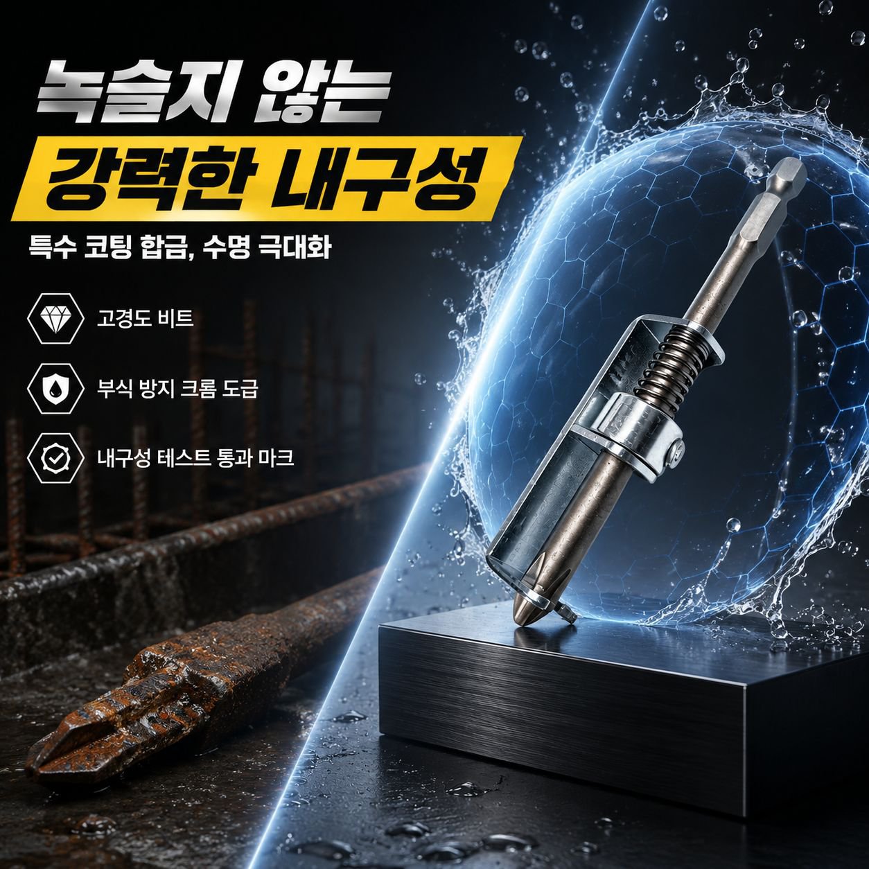 한 손 조작 나사 고정 도구 스프링식 드릴 범용형