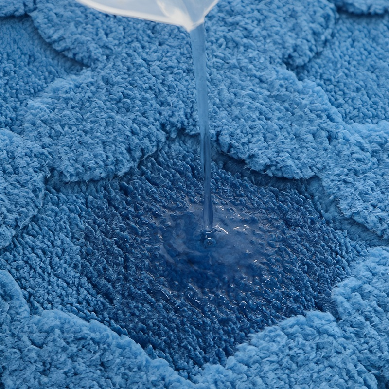 Imitation cashmere floor mat with water absorption and anti slip properties