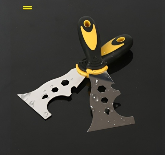 다용도 청소도구 얼룩 제거 장면