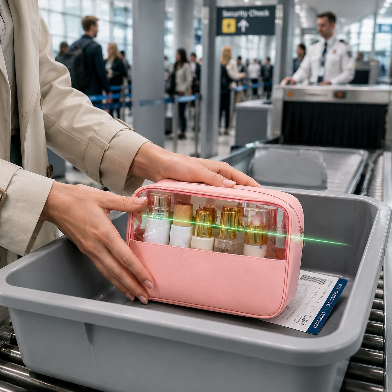 Wasserdichte transparente Schminktasche